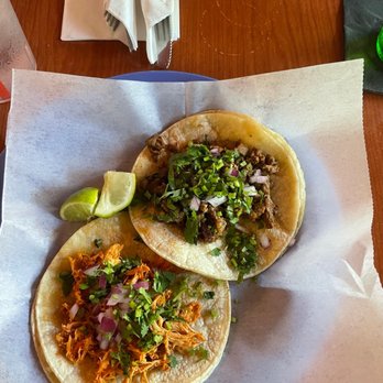 Taqueria Mercado signature dishes Al Pastor TacosCarne Asada TacosChurros﻿﻿﻿